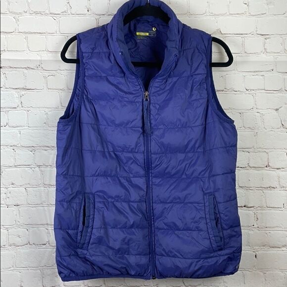 Xersion.  Purple full zip puffer vest.  Ladies L - Picture 1 of 5